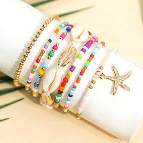 Colorful Shell Bracelet Set - Picture 2 of 4